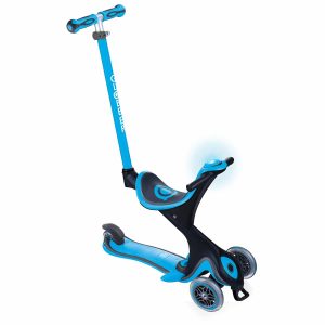Тротинетка с родителски контрол 5в1 Globber Go Up Comfort Play - небесно синя