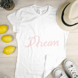 Dream. минималистична тениска | Пастелна мотивация