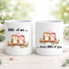 Owl of Me Loves Owl of You чаши с бухалчета комплект за двойки